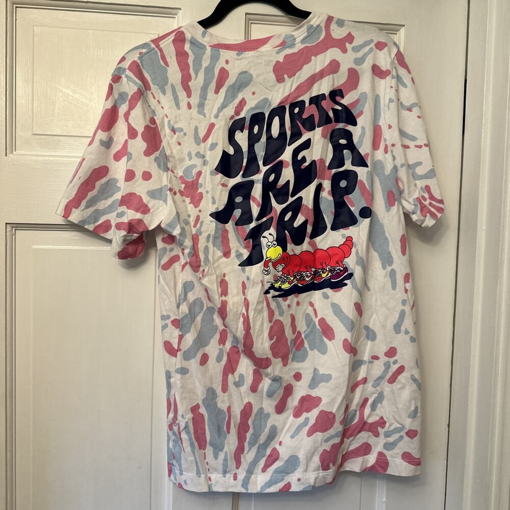 Nike Shirt Mens Small Black Light Lava Tie-Dye Short Sleeve Sports Are A Trip